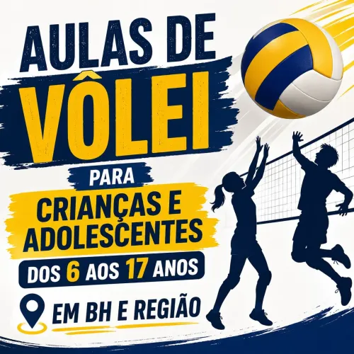 Aulas de vôlei particulares para crianças e adolescentes em BH e REGIÃO