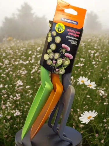 Conjunto Para Jardinagem 3 Peças De Plástico Tramontina