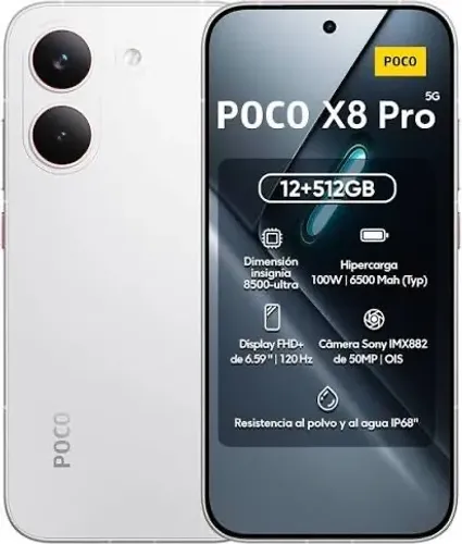 Smartphone Xiaomi Poco X8 Pro 512GB 12GB RAM Novo, lacrado