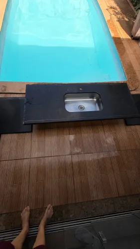 Bancada de Granito Preto São Gabriel Polido