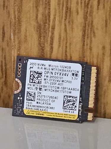 SSD Nvme 1tb Micron 6000mb/s QUASE NOVO