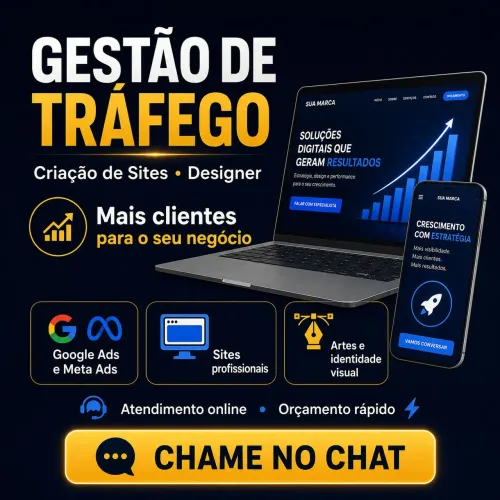 Gestão de Tráfego, Criação de Sites e Design Profissional