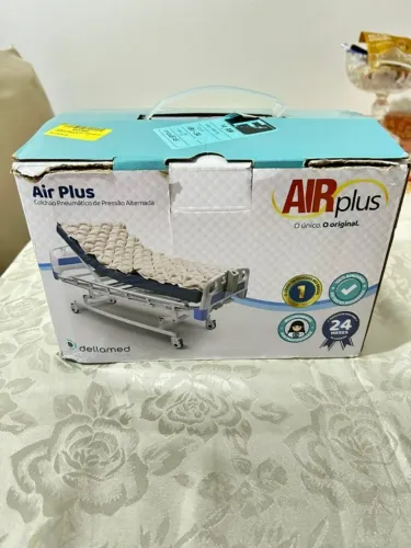 Colchão Pneumático Anti-Escaras Air Plus 110V + Bomba de Pressão (Completo)