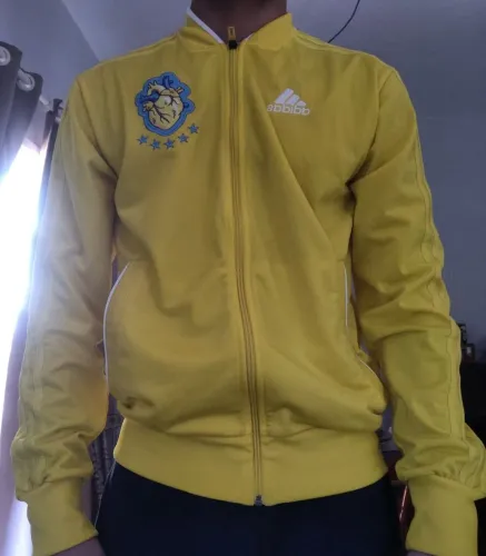 Jaqueta Adidas Amarela Personalizada - Tam. P - M - Excelente Estado