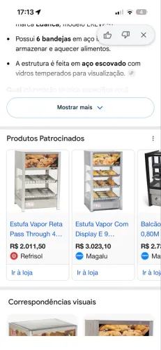 Estufa de salagados