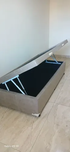 Cama solteiro baú