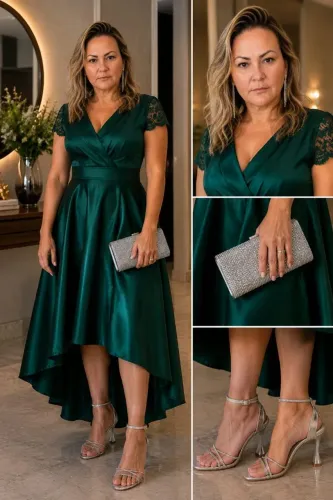 Vestido Formatura Verde Esmeralda 