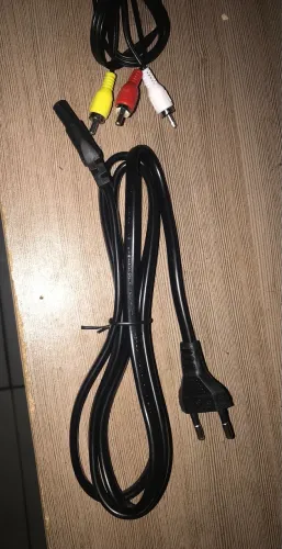 Cabo de áudio/video e cabo de energia de PlayStation 2 novos nunca usados