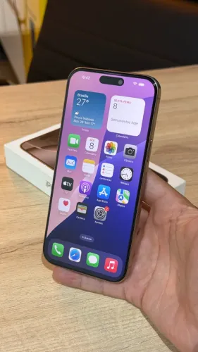 iPhone 16 Pro Max 256GB Desert - Loja física! Com 3 meses de garantia! Até 18x no cartão 