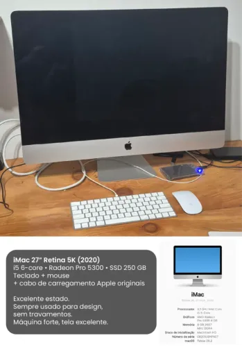Imac 27'' Retina 5k 2020