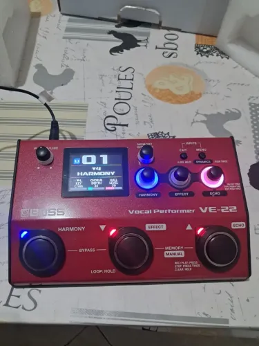 Pedal De Voz Boss Vocal Perfomer Preamp Ve22 /Troca por CX ativa