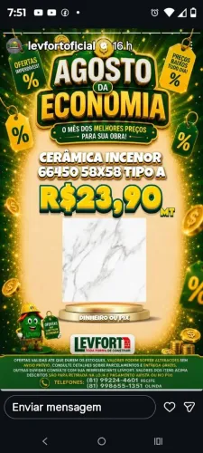 Cerâmica icenor 58x58 tipoA mt