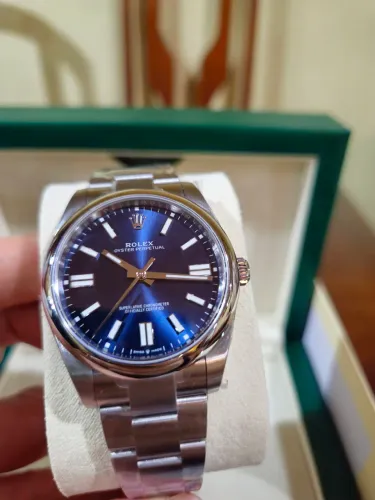 Rolex oyster perpetual 41mm blue dial