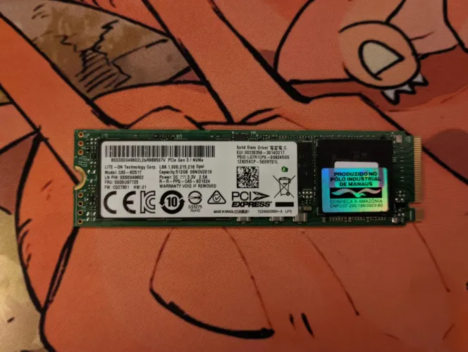 SSD NVMe LiteOn 512gb