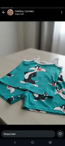 Pijama infantil com desenho