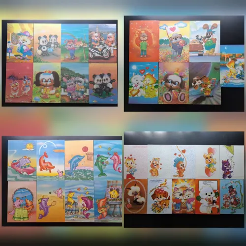 Lote com 87 Papéis de Carta Antigos Anos 80/90