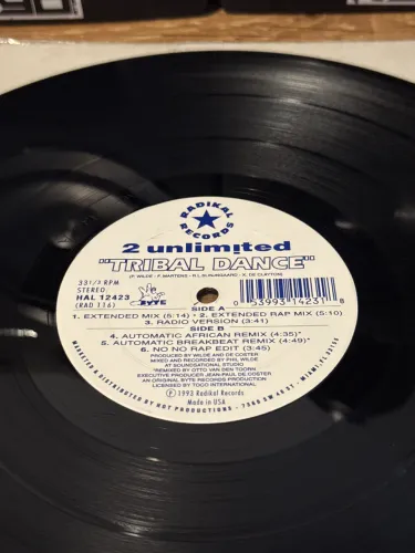disco de vinil 2 UNLIMITED TRIBAL DANCE 