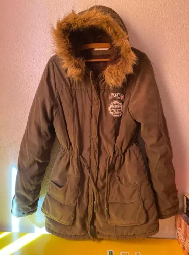 Jaqueta Parka Feminina Verde Militar Tamanho G