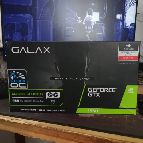 Placa de Vídeo Gtx 1650 4gb Nvidia Galax