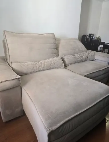 Sofá Fast Sofá (2,5m) com Carregador por Indução Embutido + Almofadas inclusas