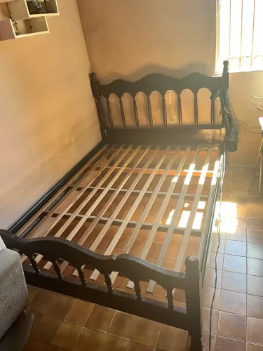 Cama casal madeira maciça