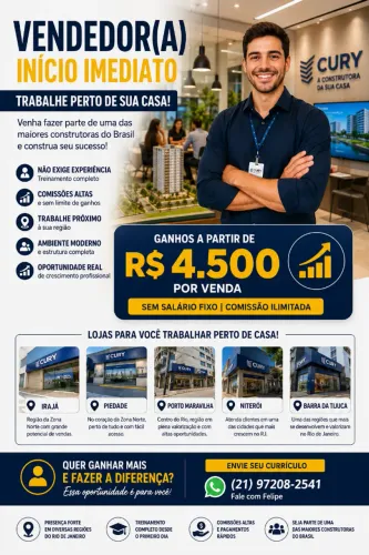 NITERÓI GANHE A PARTIR DE R$ 4.500 POR VENDA!