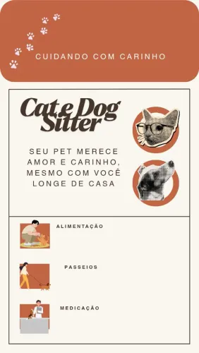 Pet Sitter, cuidadora de animais 