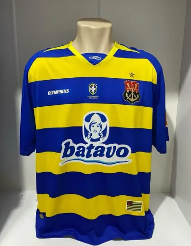 Camisa Flamengo Olympikus Original 2010 Amarela e Azul