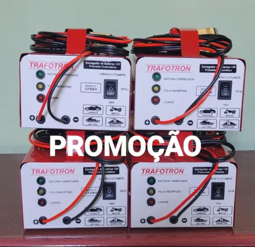 ( Carro-Moto-Caminhão ) Carregador de bateria automotivo CF-5ah Carrega-Rápida