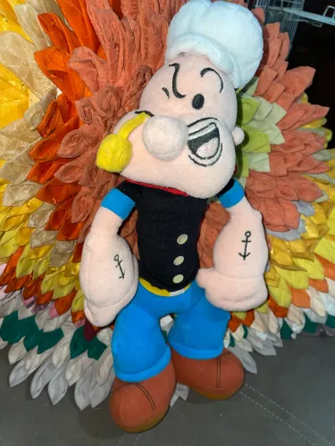 Boneco popeye original 42 cm