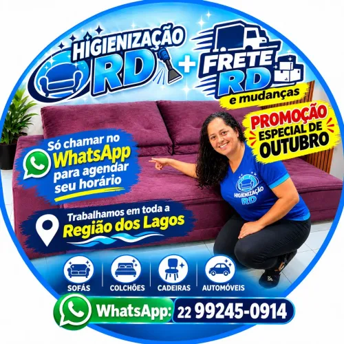 Trabalhamos com higienização e frete