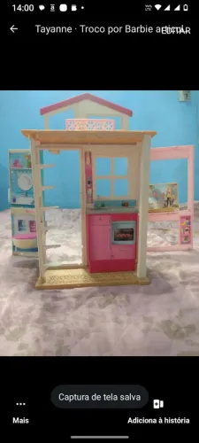 Casa da barbie/ troca por peças de frio 3/4 anos menina 