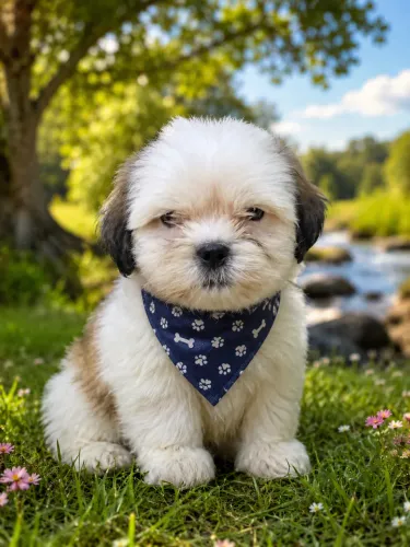 Filhote shih tzu macho