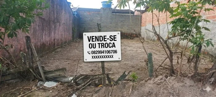 Vende- se ou troca terreno 8 por 20 localizado em teotonio vilela al, na rua ze paizinho