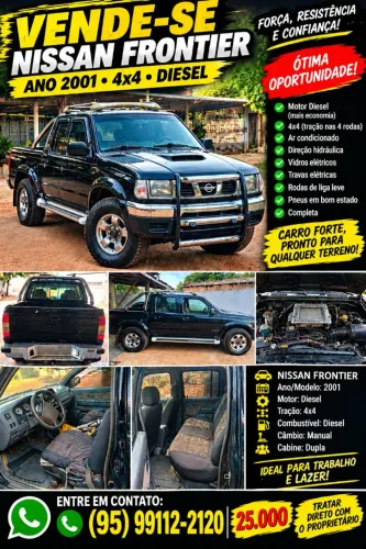 Nissan Frontier AX CD 4X4 2.5 TB Interc. Diesel 2002