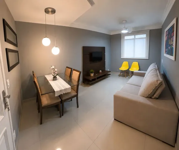 Lindo Apto 3 Qts c/ Armários, Cozinha Planejada e Vaga Coberta - Ótima Localização