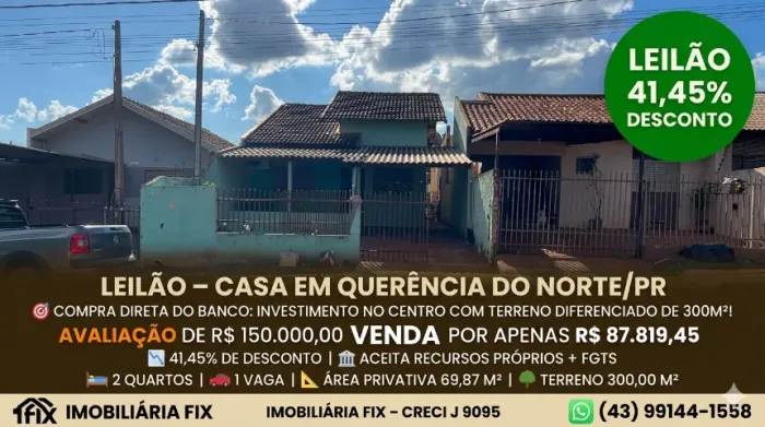 Compra Direta do banco: Invista no Centro com terreno diferenciado de 300m² 