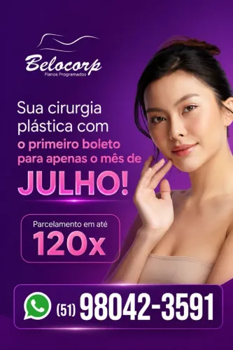CIRURGIA PLASTICA NO BOLETO EM ATE 120X!!!! PRIMEIRA PARCELA EM JULHOOOOOOO!!!!