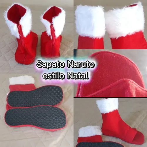 Sapato Cosplay/ Fantasia - Estilo Naruto de Natal