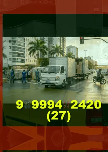 Frete e mudança com ajudantes! Transporte seguro e rápido para você!