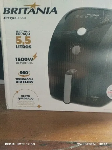 Fritadeira Airfryer Britânia 5,5L