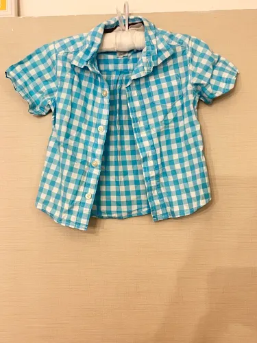 Camisa quadriculada Carter?s manga curta