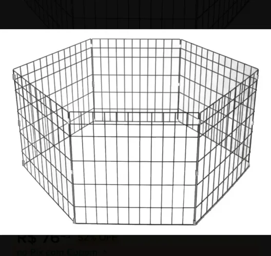 Cercadinho Dobrável Metal Pet