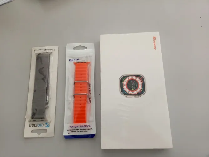 Vendo Smartwatch S9 Ultra série 10 49mm + 02 Pulseiras + Película de brinde