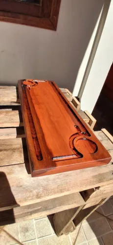 Tábua de Carne Artesanal Madeira Cozinha 20x50