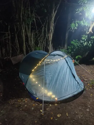 KIT CAMPING COMPLETO QUECHUA - BARRACA + COLCHÃO + SACO DE DORMIR + TRAVESSEIRO + LONA