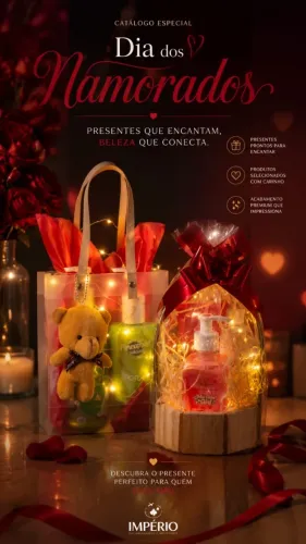 Kits para o dia dos namorados, aparti de R$38,00!