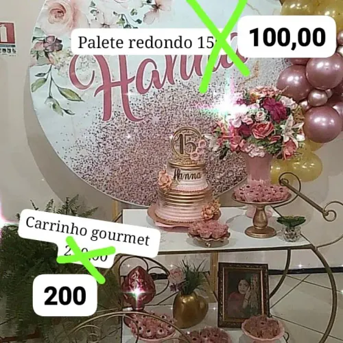 Vendo peças de decoração de festa