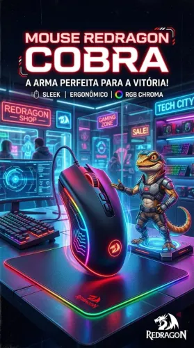 Mouse Redragon Cobra - NOVO