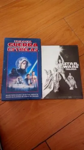Star war trilogia em cd e vhs